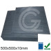 Anti vibration mat | Black | 500x500x10mm | 70° Shore